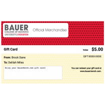BauerMerch.com Gift Card